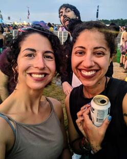 Anna and Justine at Bonnaroo 6-10-18